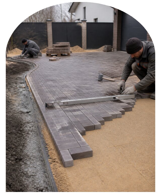 Укладка полимерпесчаной плитки в Боре по цене от 1247 р. | Метпроект-Бор